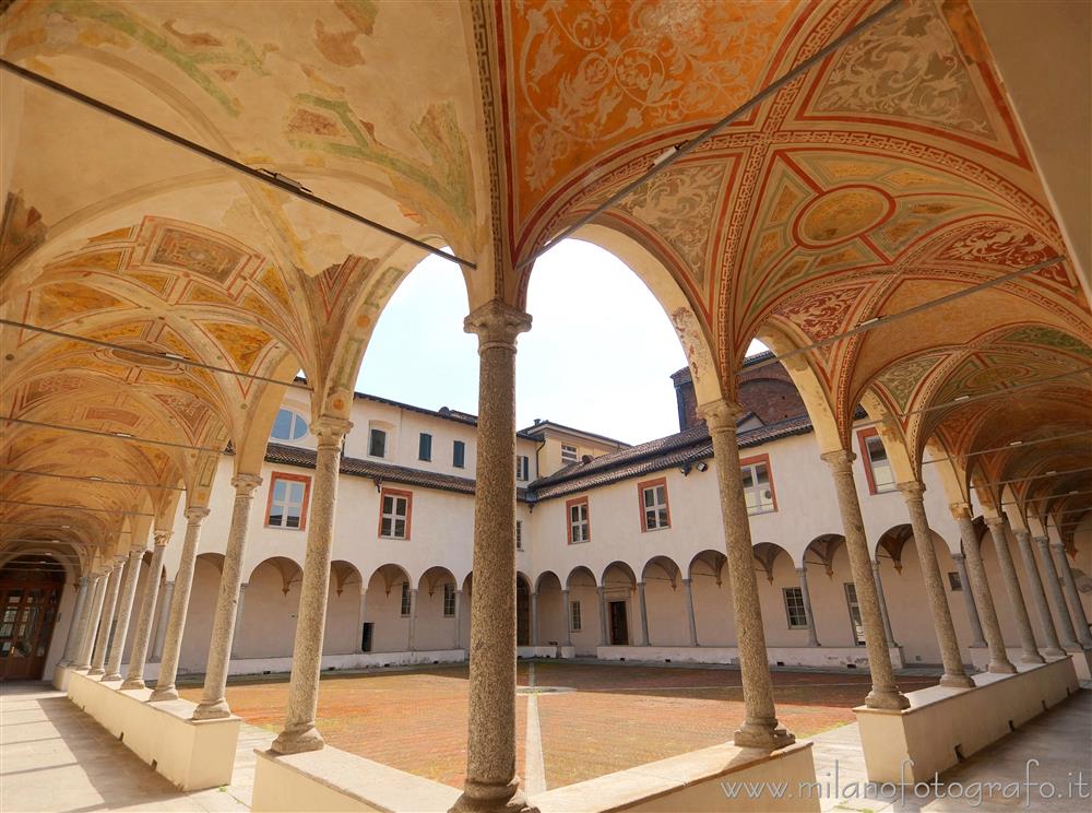 Milan (Italy) - Small cloister of the Cloisters of San Simpliciano